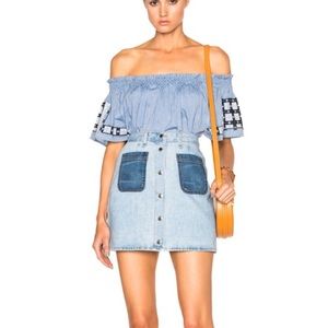 Rag & Bone Santa Cruz Skirt in Patch Varick Sz 26